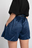 MINI SILK SHORTS BLUE