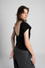 BACKLESS TOP BLACK